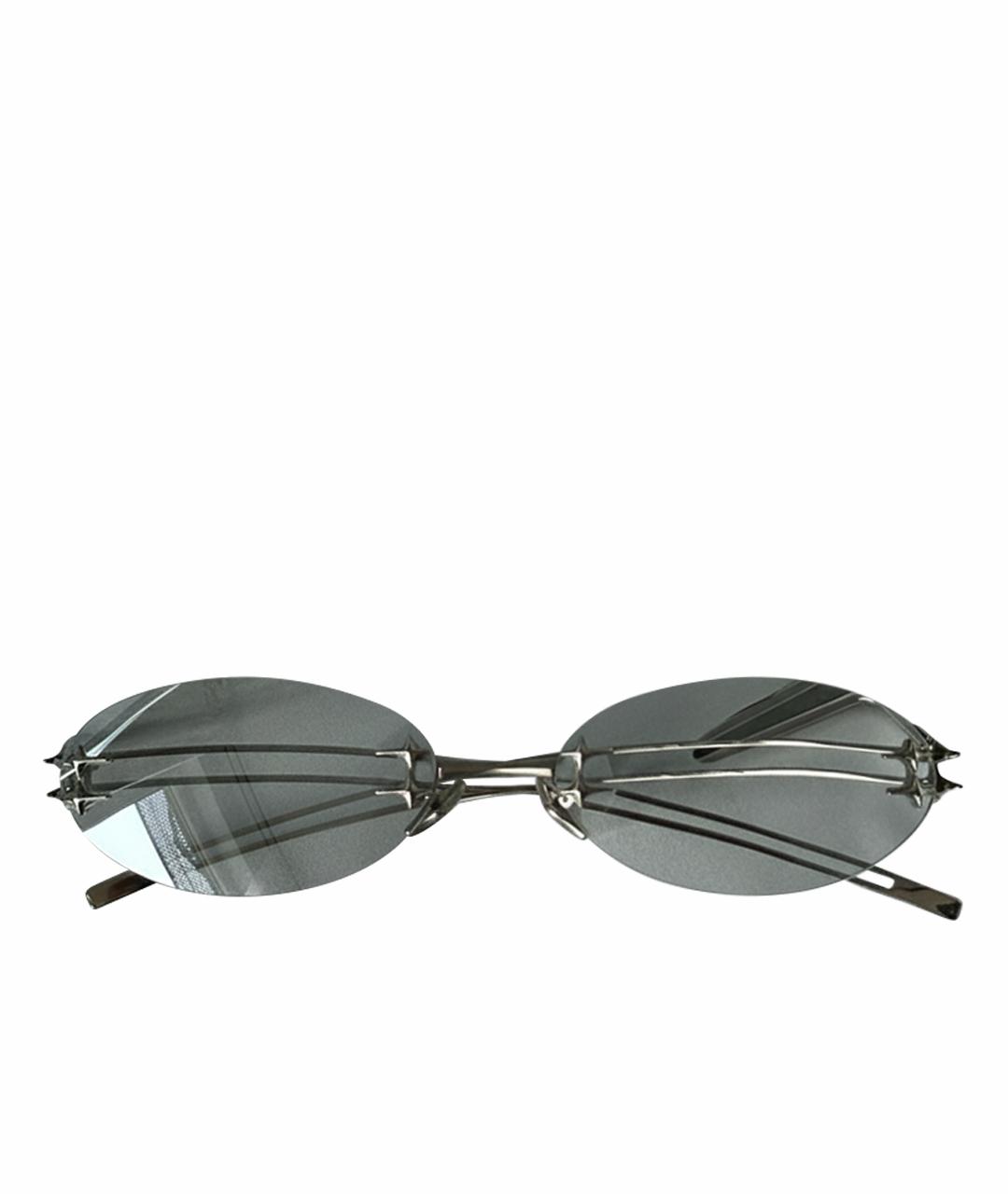 GENTLE MONSTER Антрацитовые металлические солнцезащитные очки, фото 1