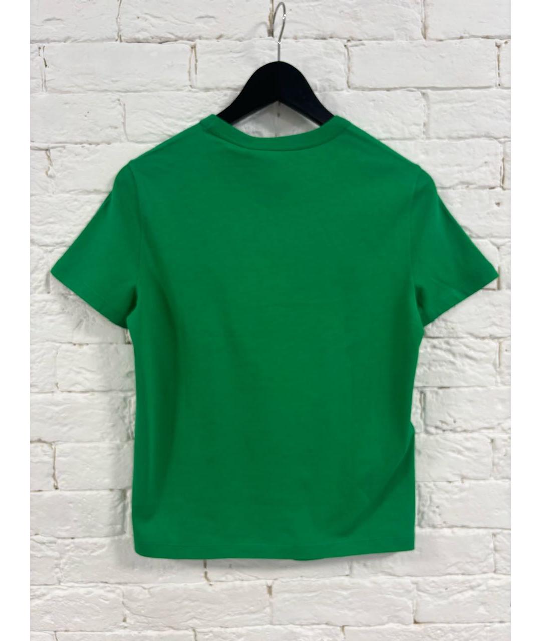 GUCCI Зеленая хлопковая футболка, фото 2