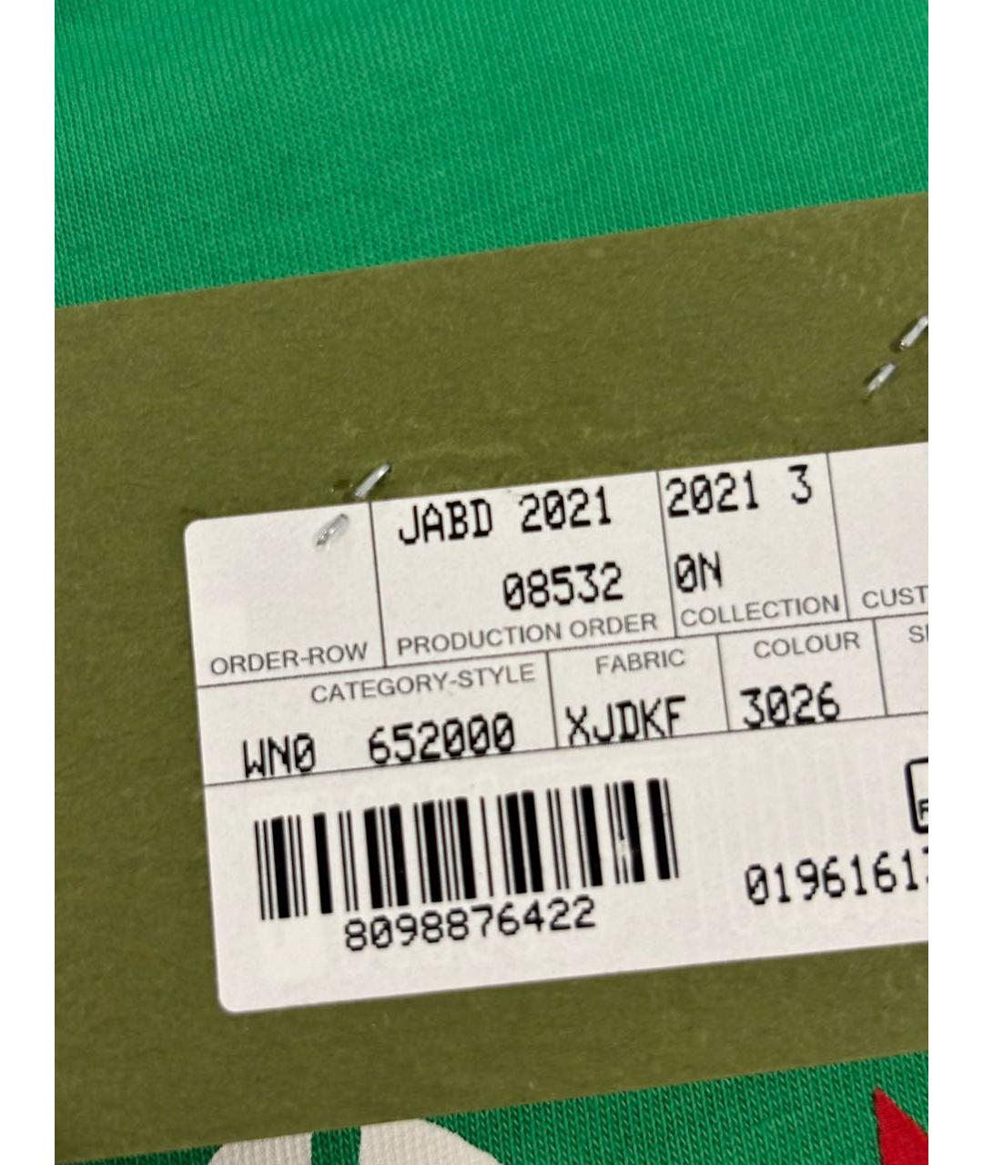 GUCCI Зеленая хлопковая футболка, фото 6