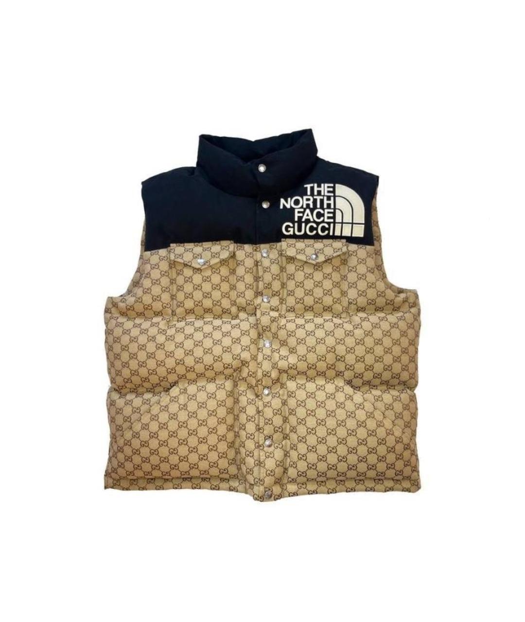 GUCCI Бежевый хлопковый жилет, фото 1