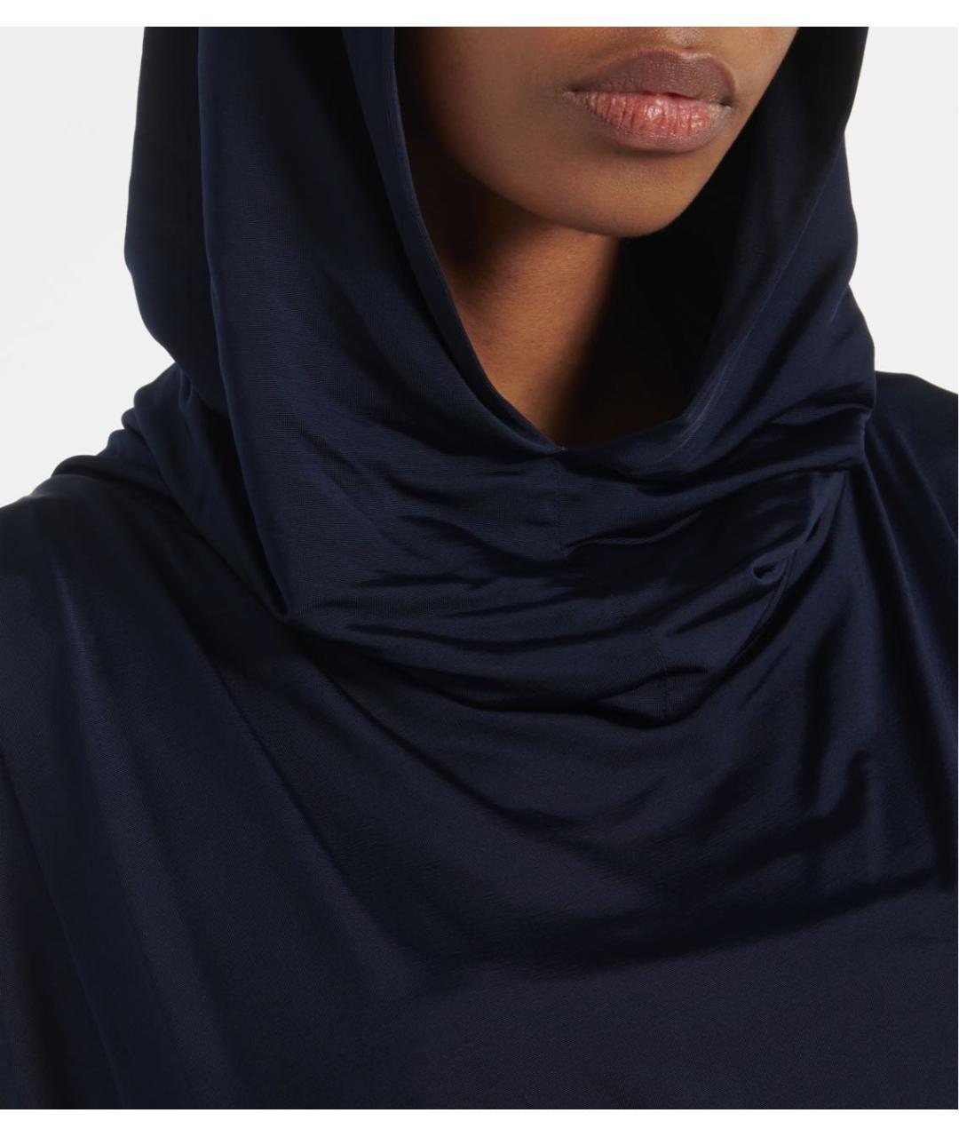 MAGDA BUTRYM Темно-синее вискозное вечернее платье, фото 4