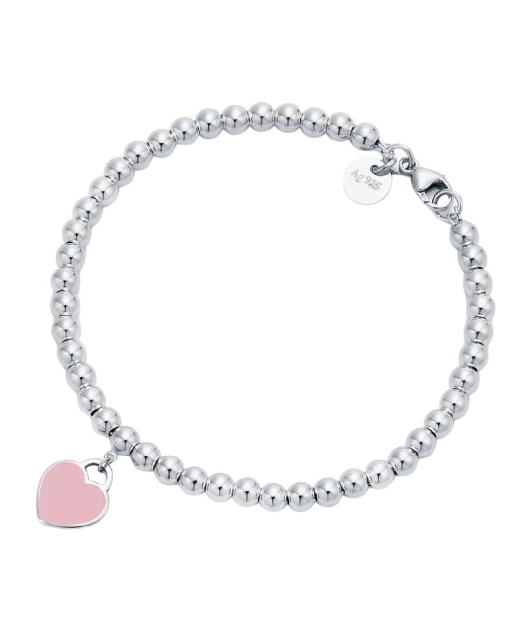 TIFFANY&CO Розовый серебряный браслет, фото 1