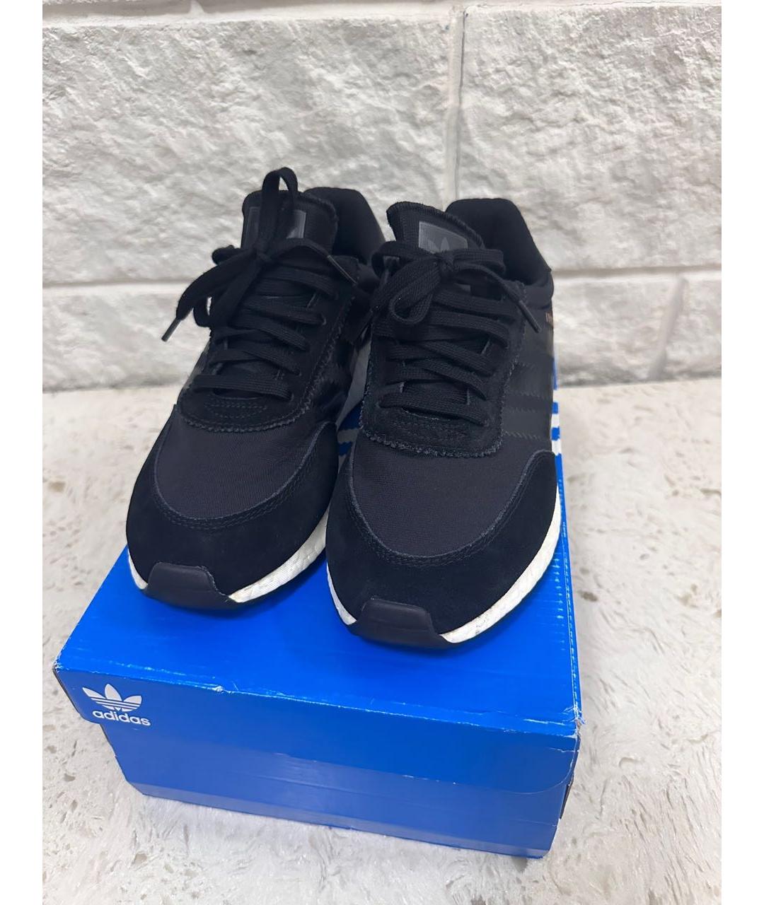 ADIDAS Черные текстильные низкие кроссовки / кеды, фото 3