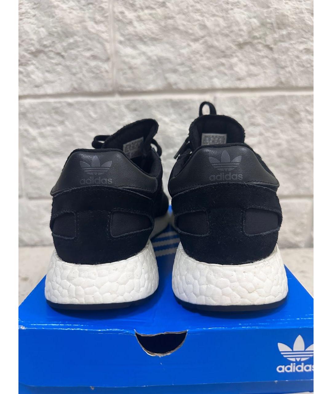 ADIDAS Черные текстильные низкие кроссовки / кеды, фото 4