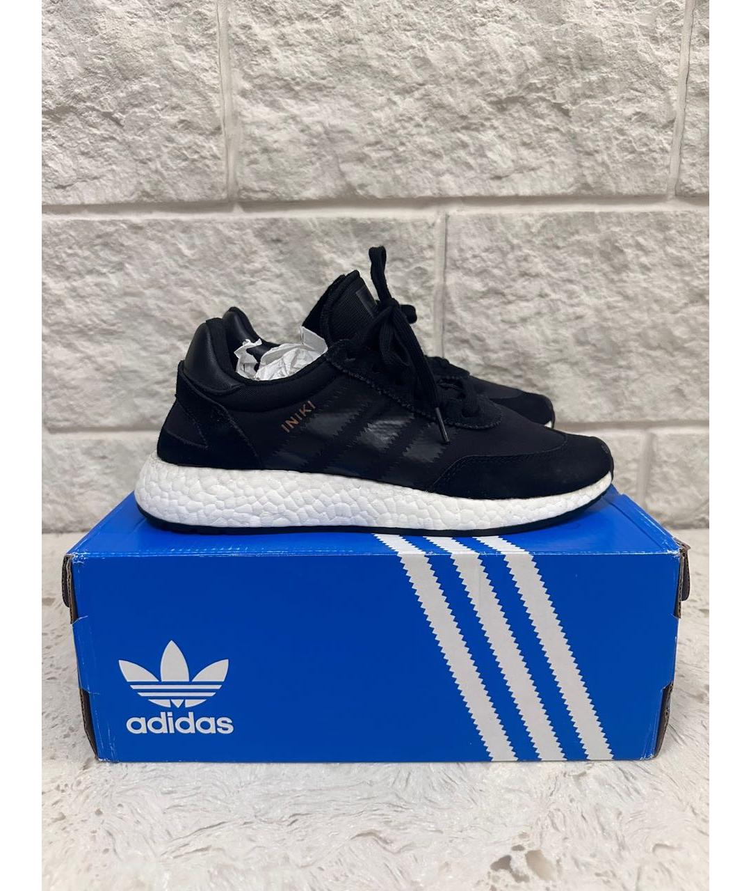 ADIDAS Черные текстильные низкие кроссовки / кеды, фото 6