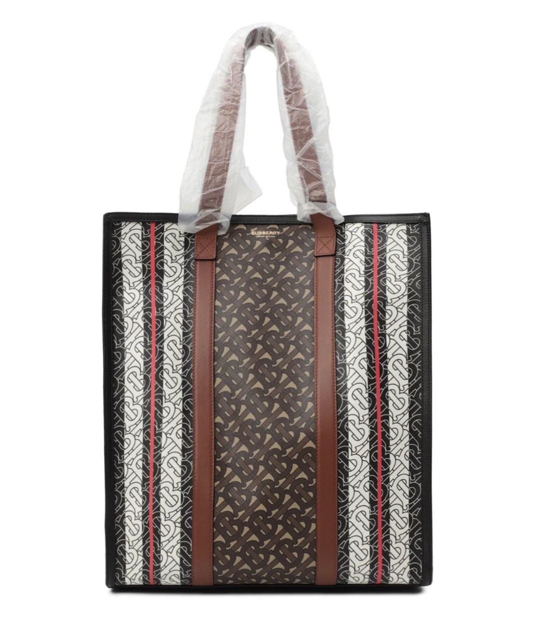 BURBERRY Коричневая сумка тоут, фото 1