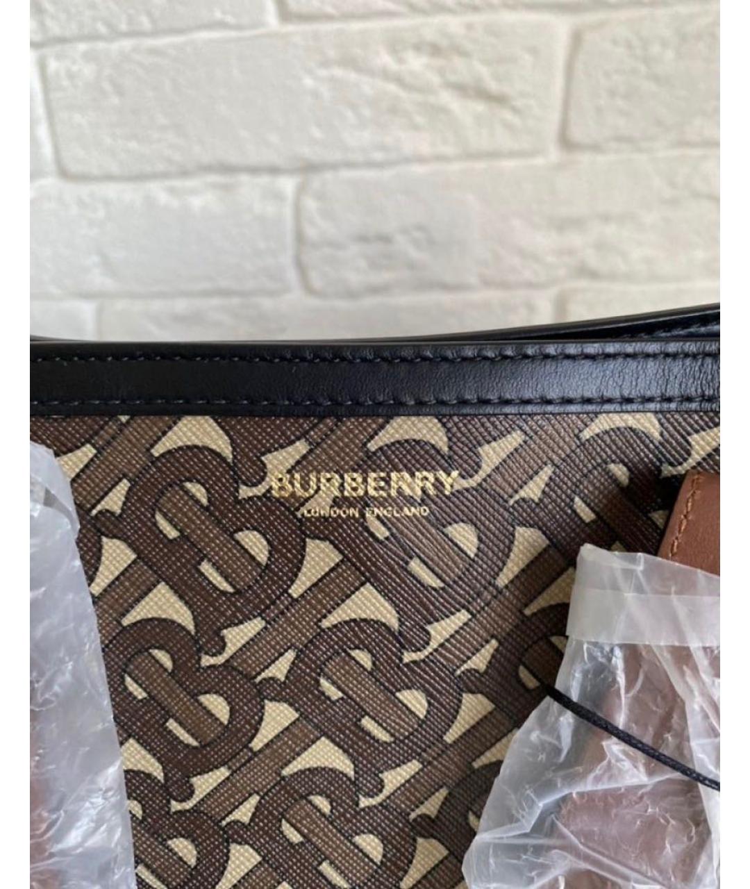 BURBERRY Коричневая сумка тоут, фото 4