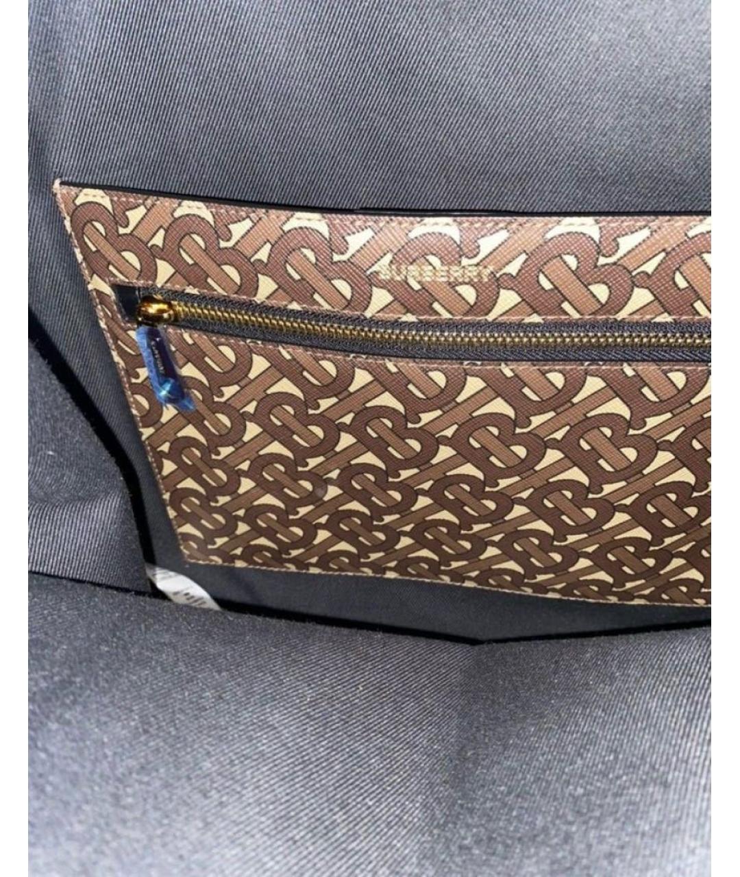 BURBERRY Коричневая сумка тоут, фото 6