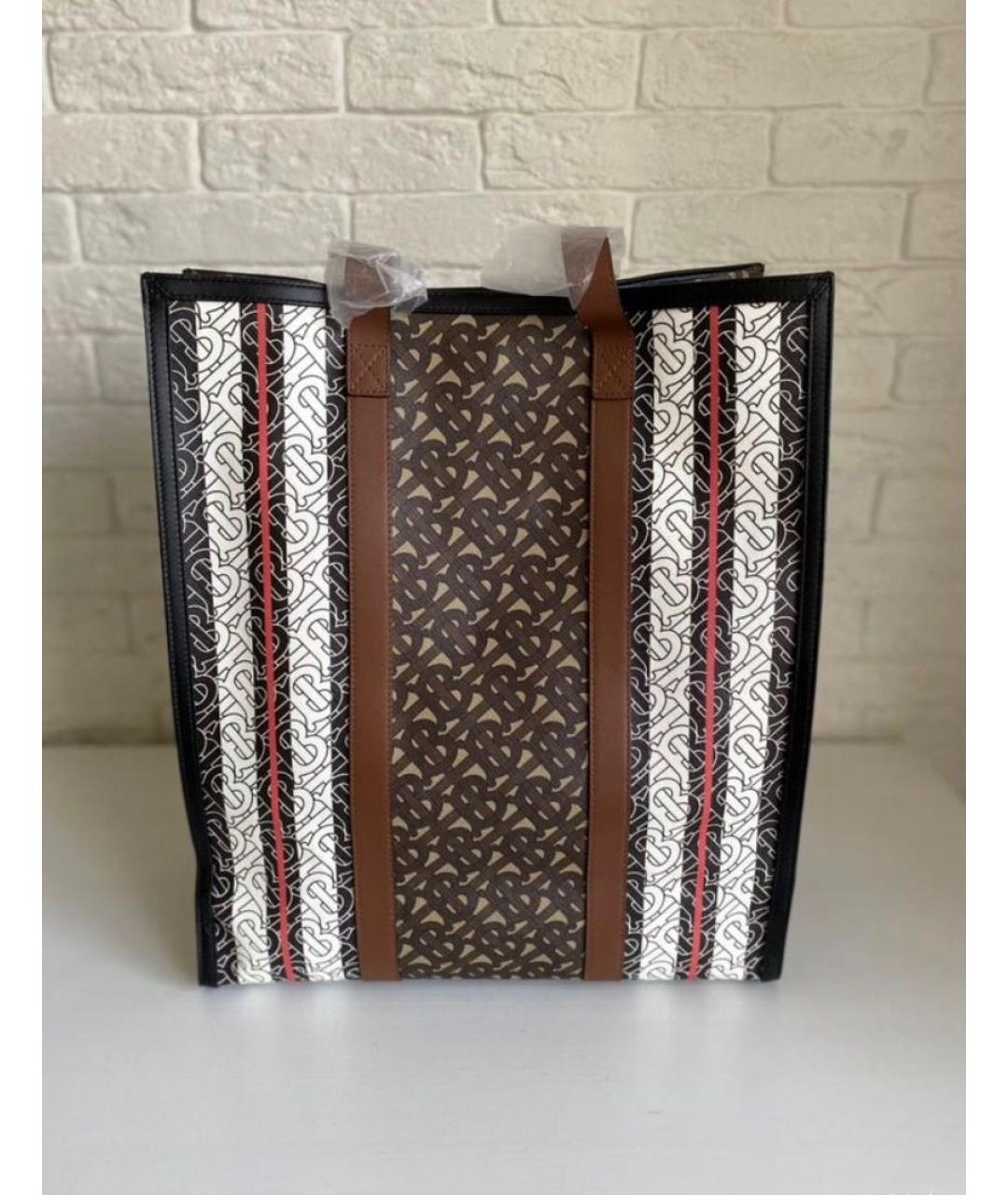 BURBERRY Коричневая сумка тоут, фото 3