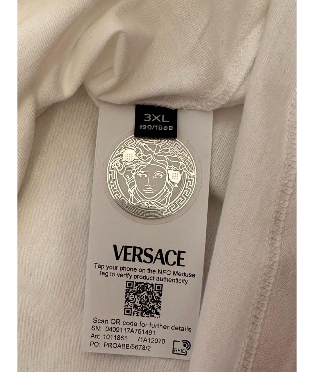 VERSACE Белая футболка, фото 3