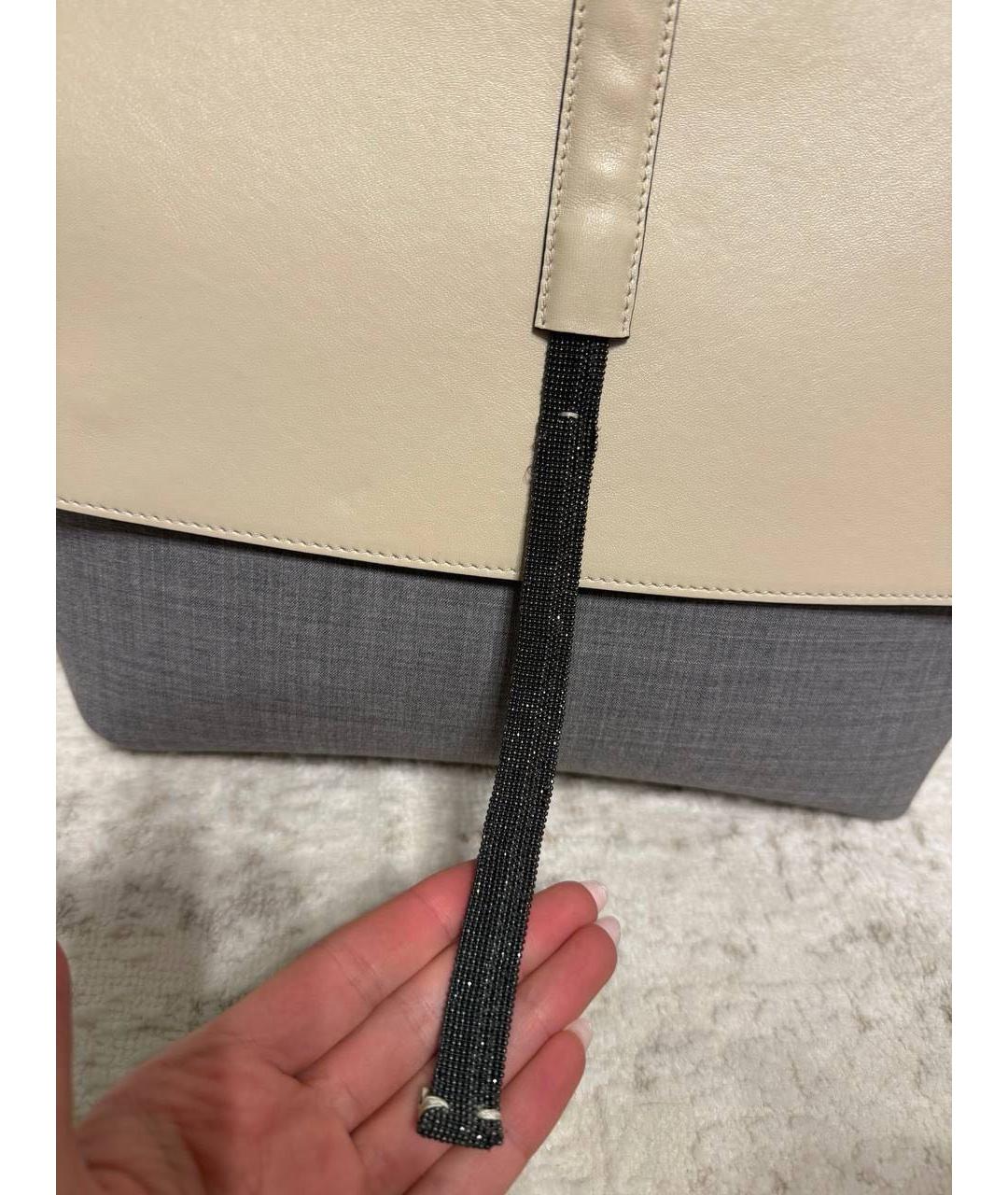 BRUNELLO CUCINELLI Мульти кожаная сумка с короткими ручками, фото 5