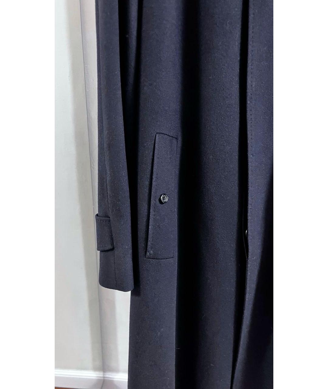 BURBERRY Темно-синее шерстяное пальто, фото 8