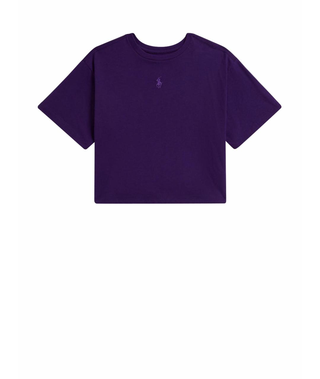 POLO RALPH LAUREN Фиолетовый хлопковый детская футболка / топ, фото 1