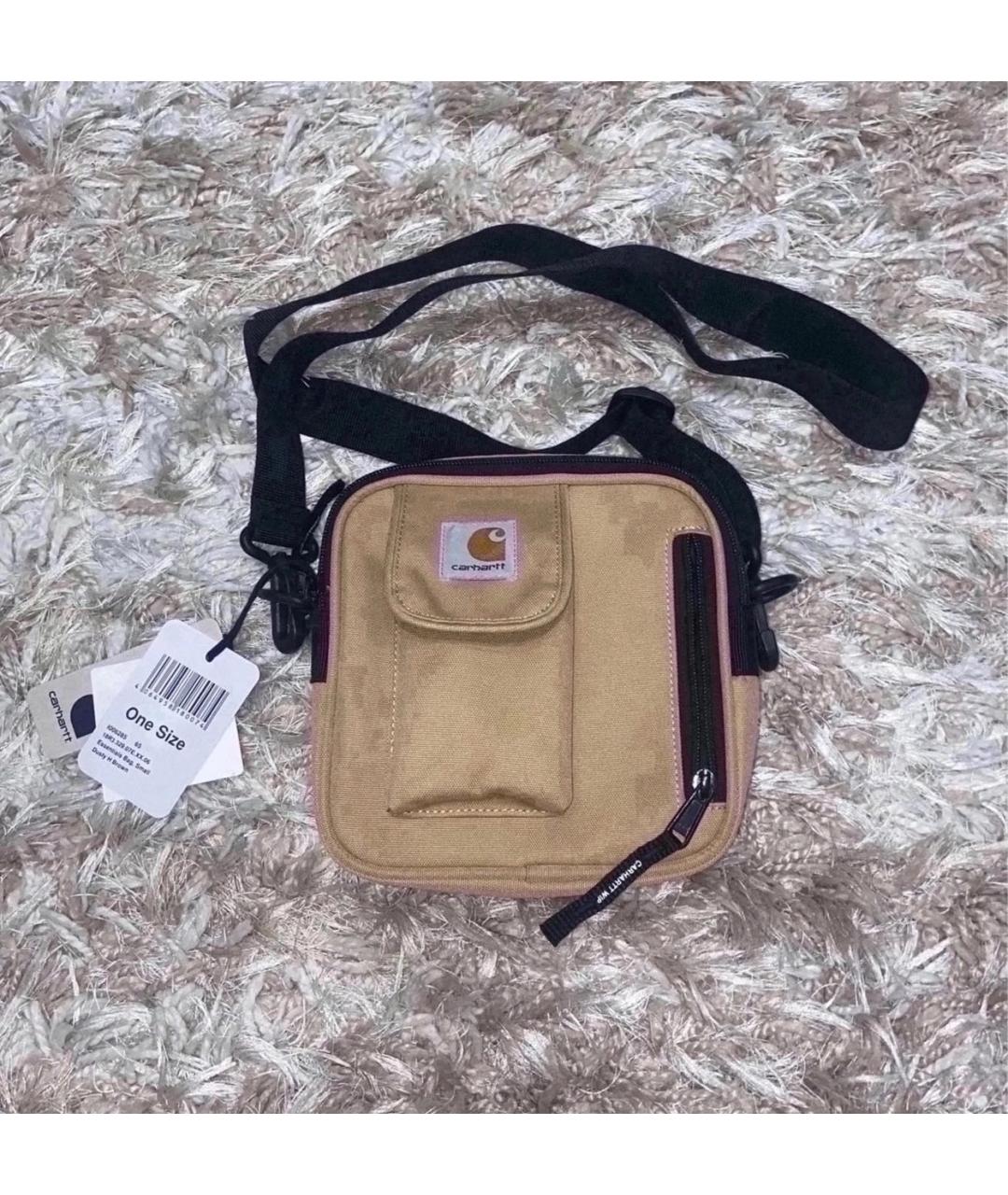 CARHARTT Бежевая тканевая сумка на плечо, фото 2