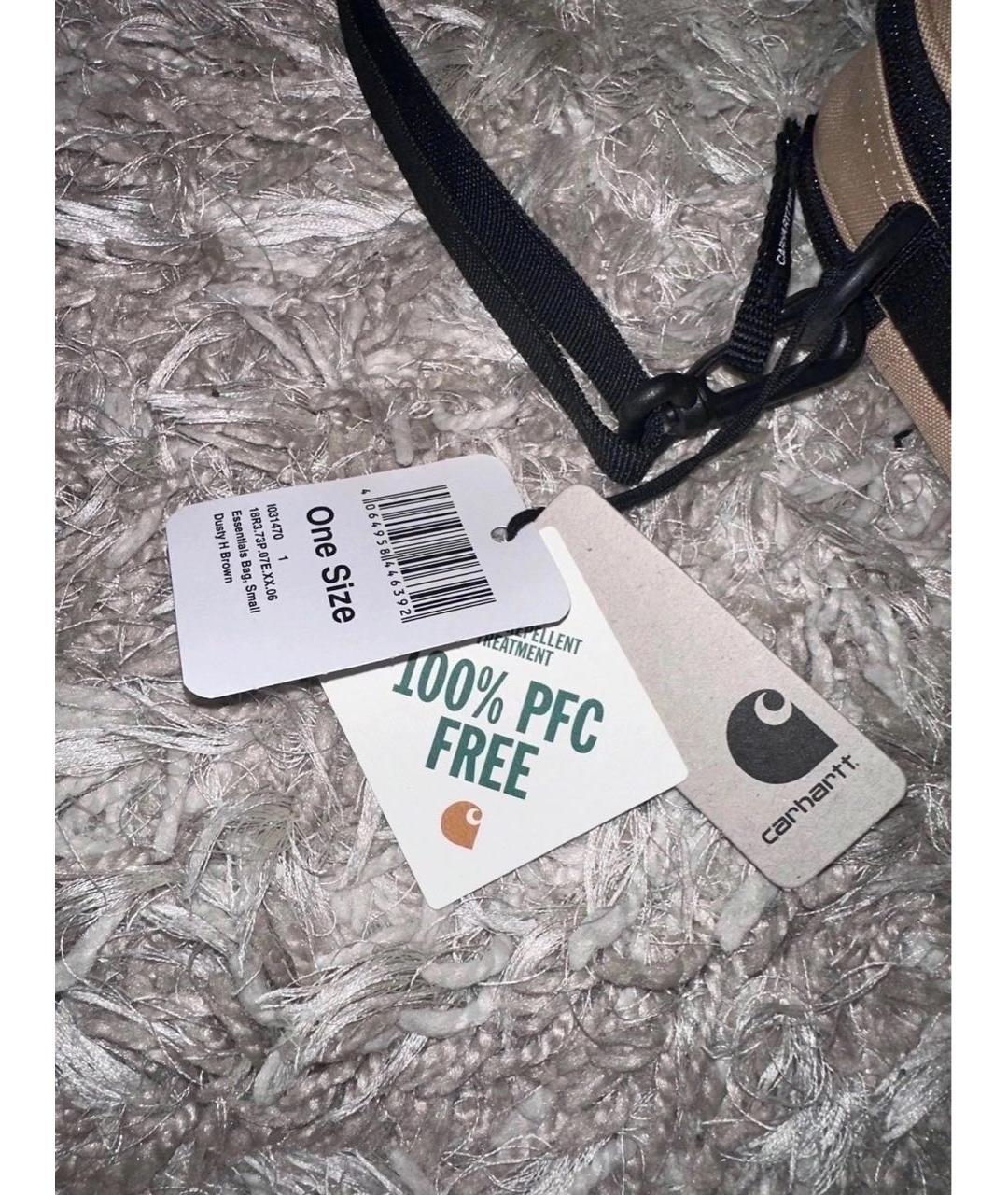CARHARTT Бежевая тканевая сумка на плечо, фото 3