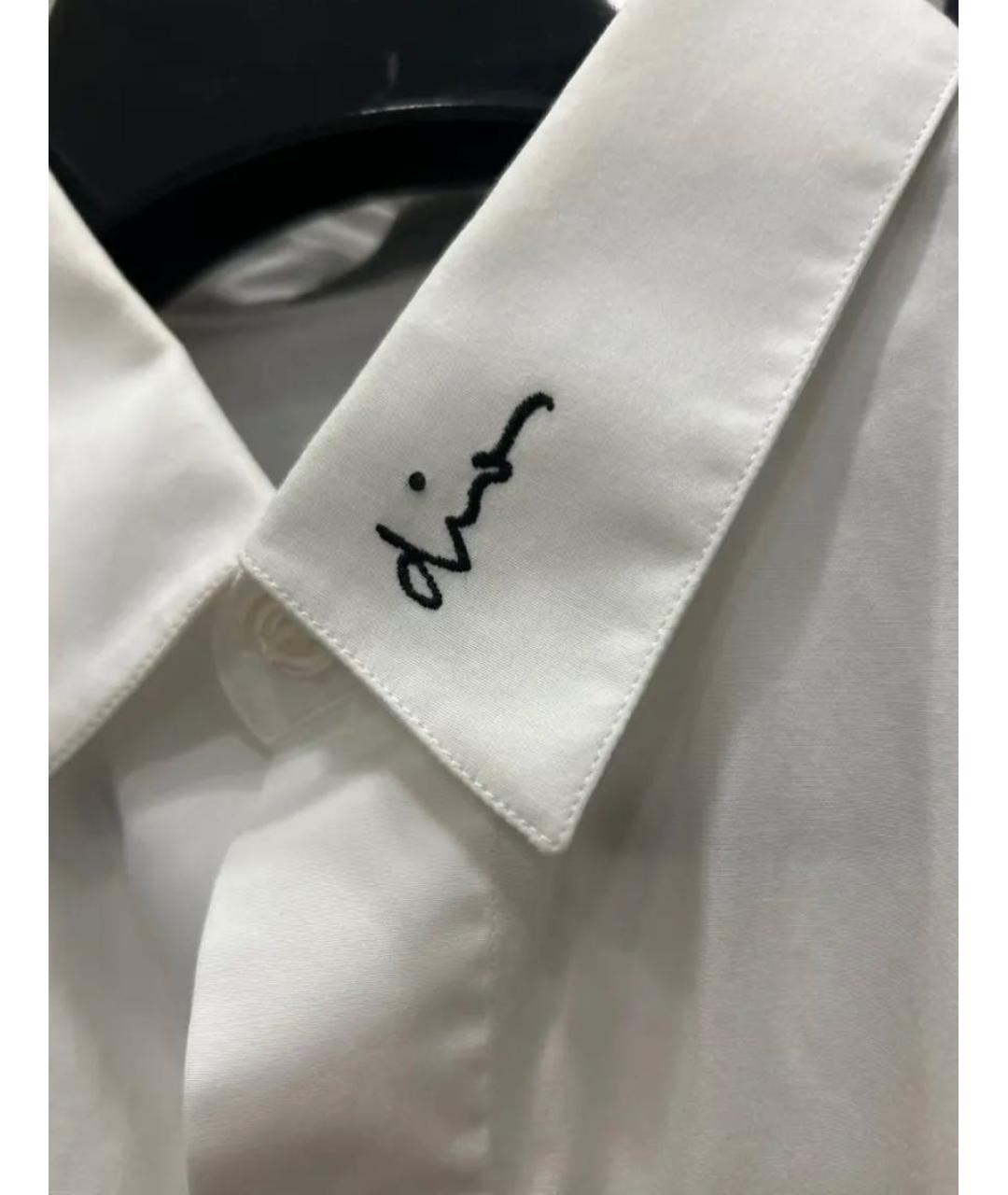 CHRISTIAN DIOR Белая хлопковая классическая рубашка, фото 2
