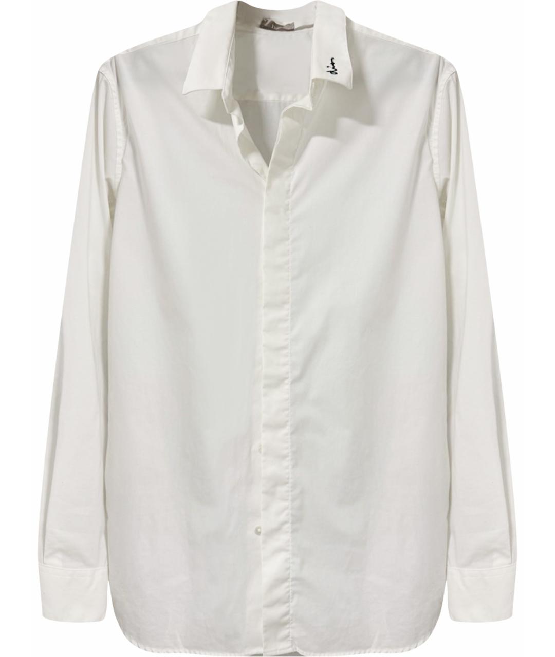 CHRISTIAN DIOR Белая хлопковая классическая рубашка, фото 1
