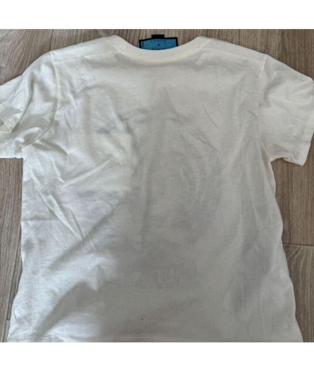 GUCCI Бежевая хлопковая футболка, фото 2