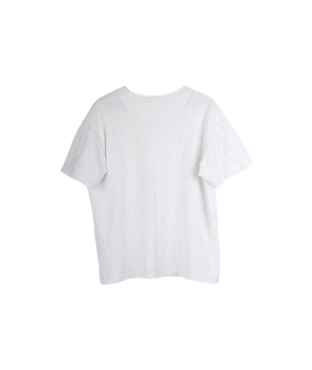 CHRISTIAN DIOR Белая хлопковая футболка, фото 2