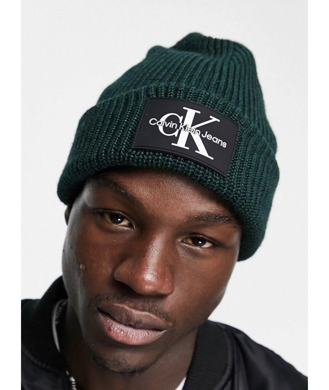 CALVIN KLEIN Зеленая шапка, фото 2