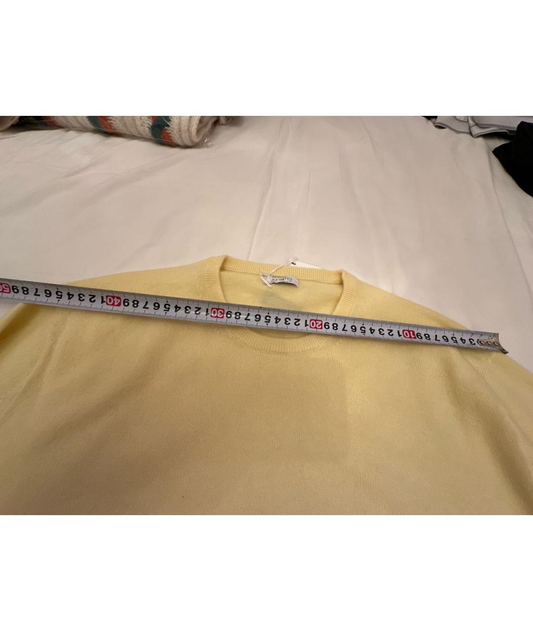 MALO Желтый шерстяной джемпер / свитер, фото 8