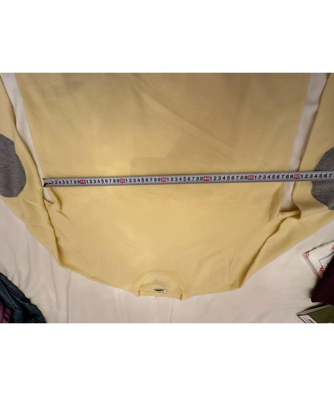 MALO Желтый шерстяной джемпер / свитер, фото 5