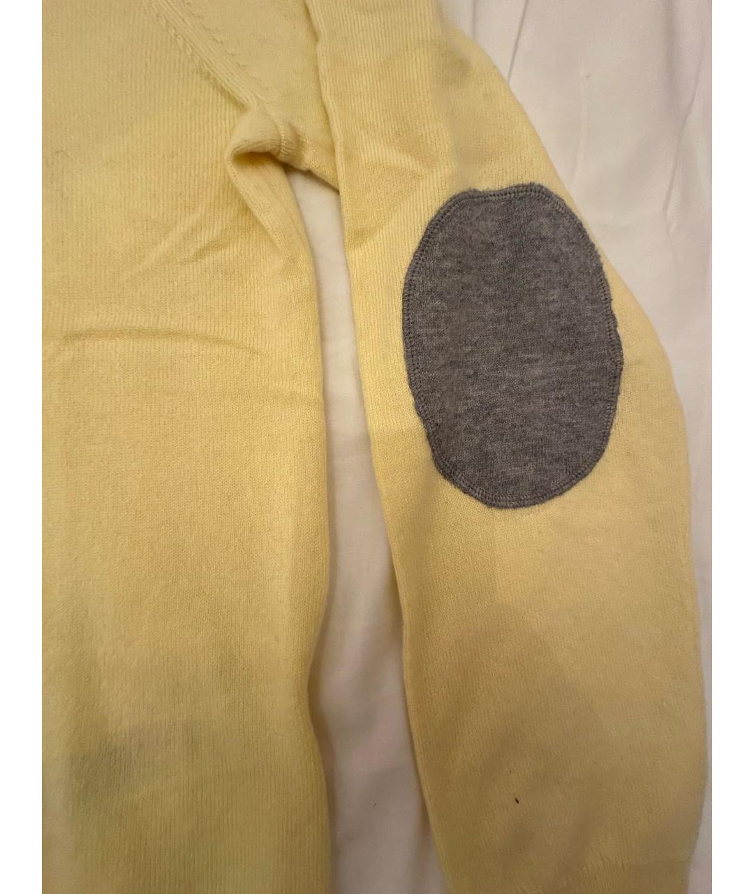 MALO Желтый шерстяной джемпер / свитер, фото 4