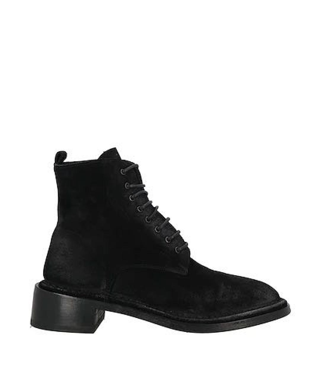 MARSELL Черные замшевые ботинки, фото 1