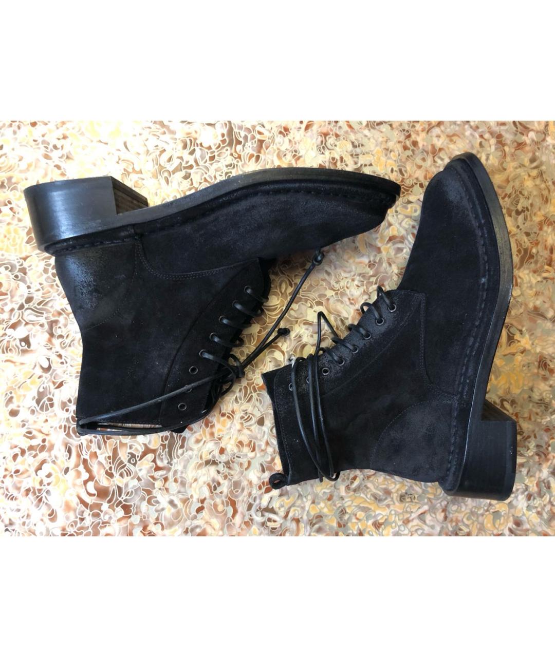MARSELL Черные замшевые ботинки, фото 2