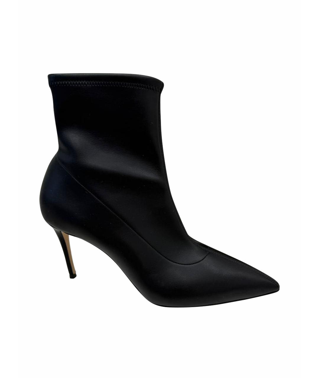 CASADEI Черные кожаные ботильоны, фото 1