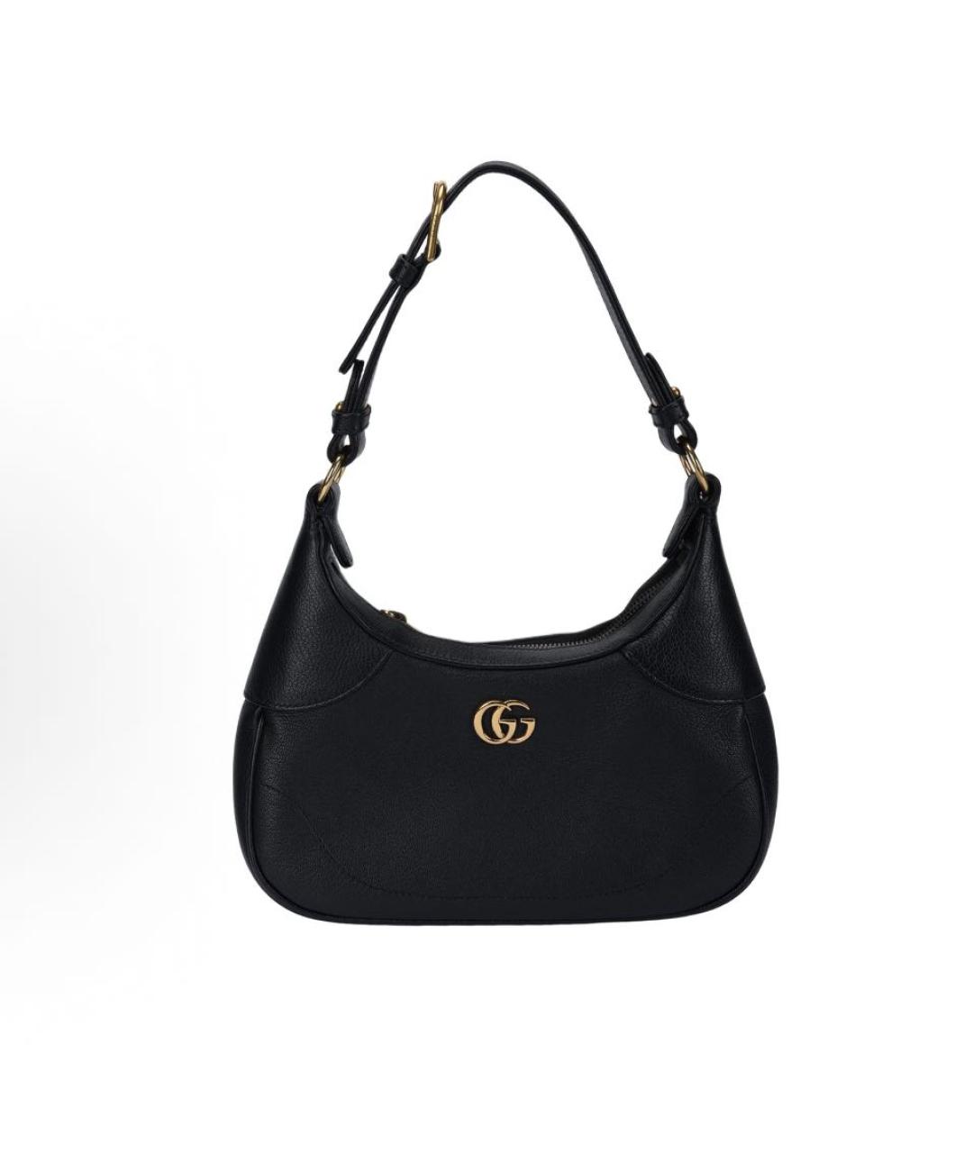 GUCCI Черная кожаная сумка через плечо, фото 5