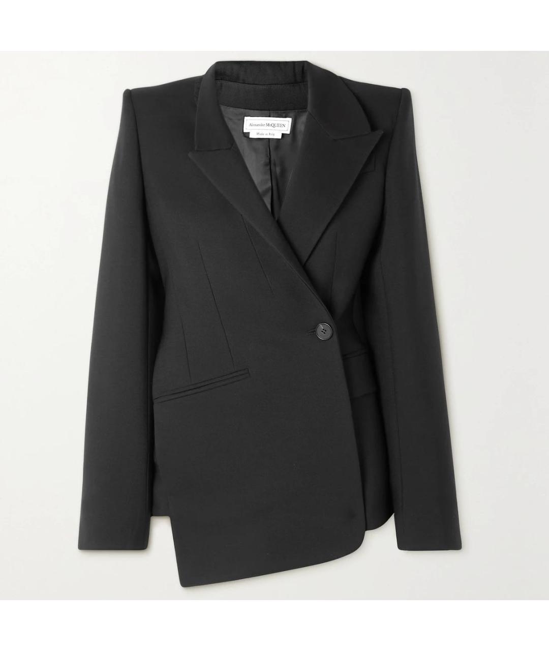 ALEXANDER MCQUEEN Черный шерстяной жакет/пиджак, фото 9