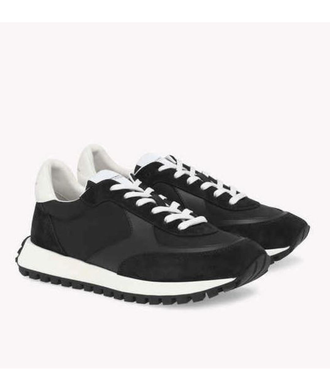 GIANVITO ROSSI Черные замшевые кроссовки, фото 2