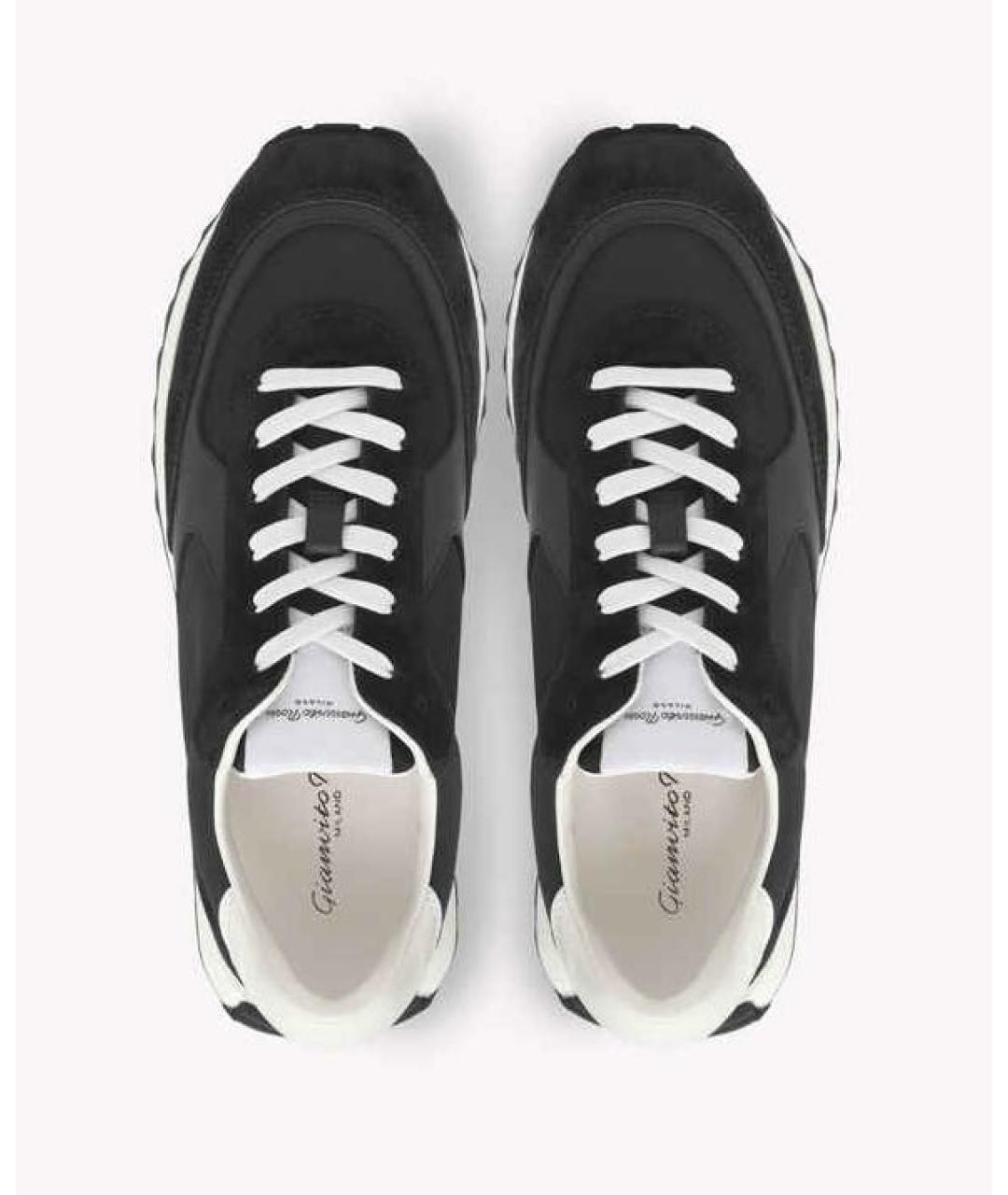 GIANVITO ROSSI Черные замшевые кроссовки, фото 3