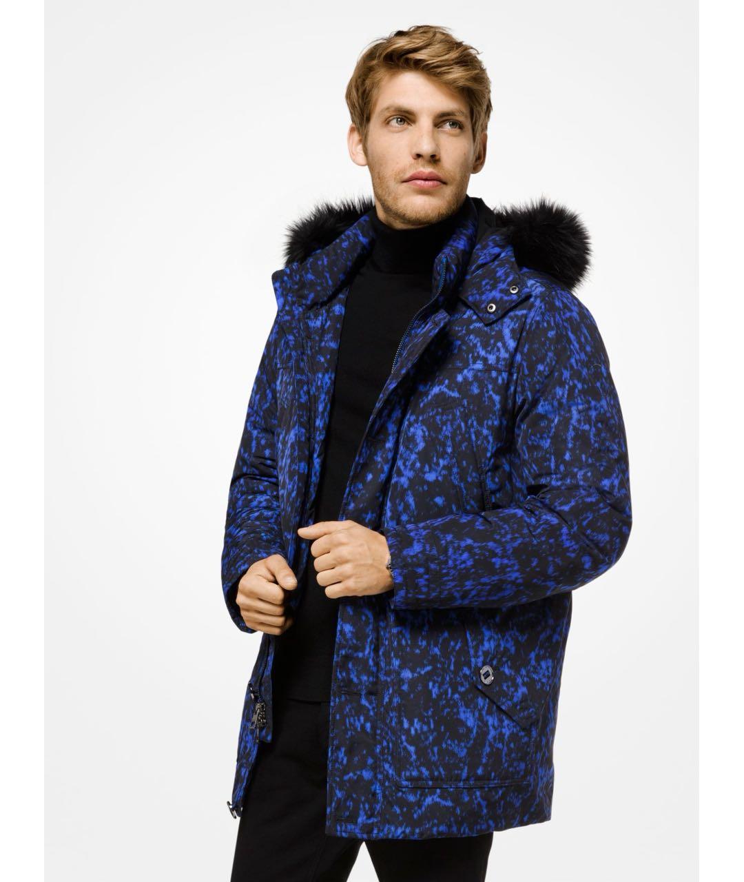 MICHAEL KORS Синий полиэстеровый пуховик, фото 6