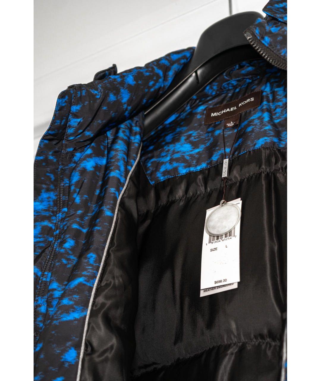 MICHAEL KORS Синий полиэстеровый пуховик, фото 4
