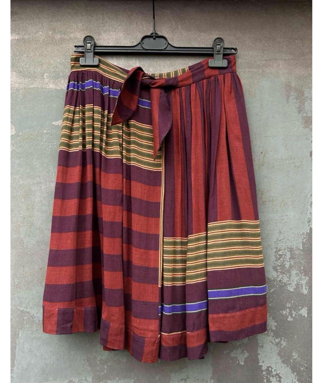 KENZO Мульти хлопковая юбка миди, фото 7