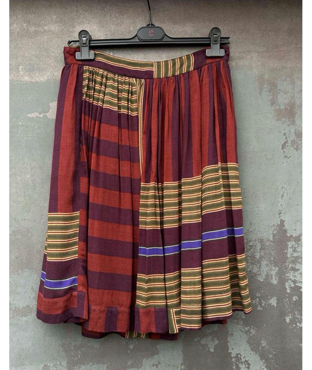 KENZO Мульти хлопковая юбка миди, фото 3