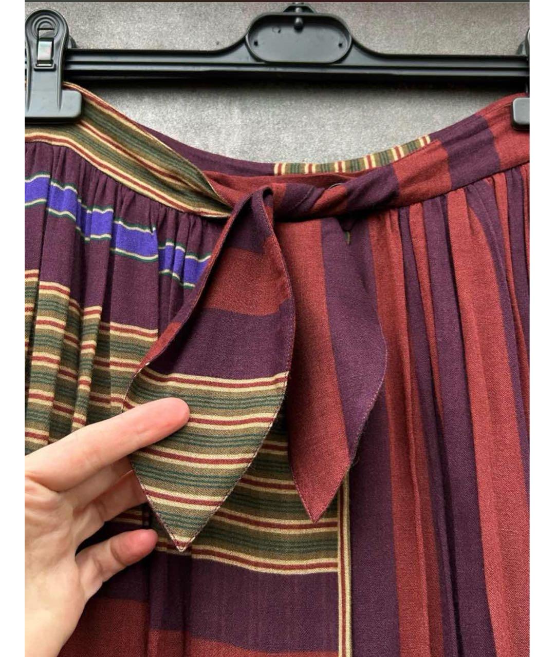 KENZO Мульти хлопковая юбка миди, фото 5