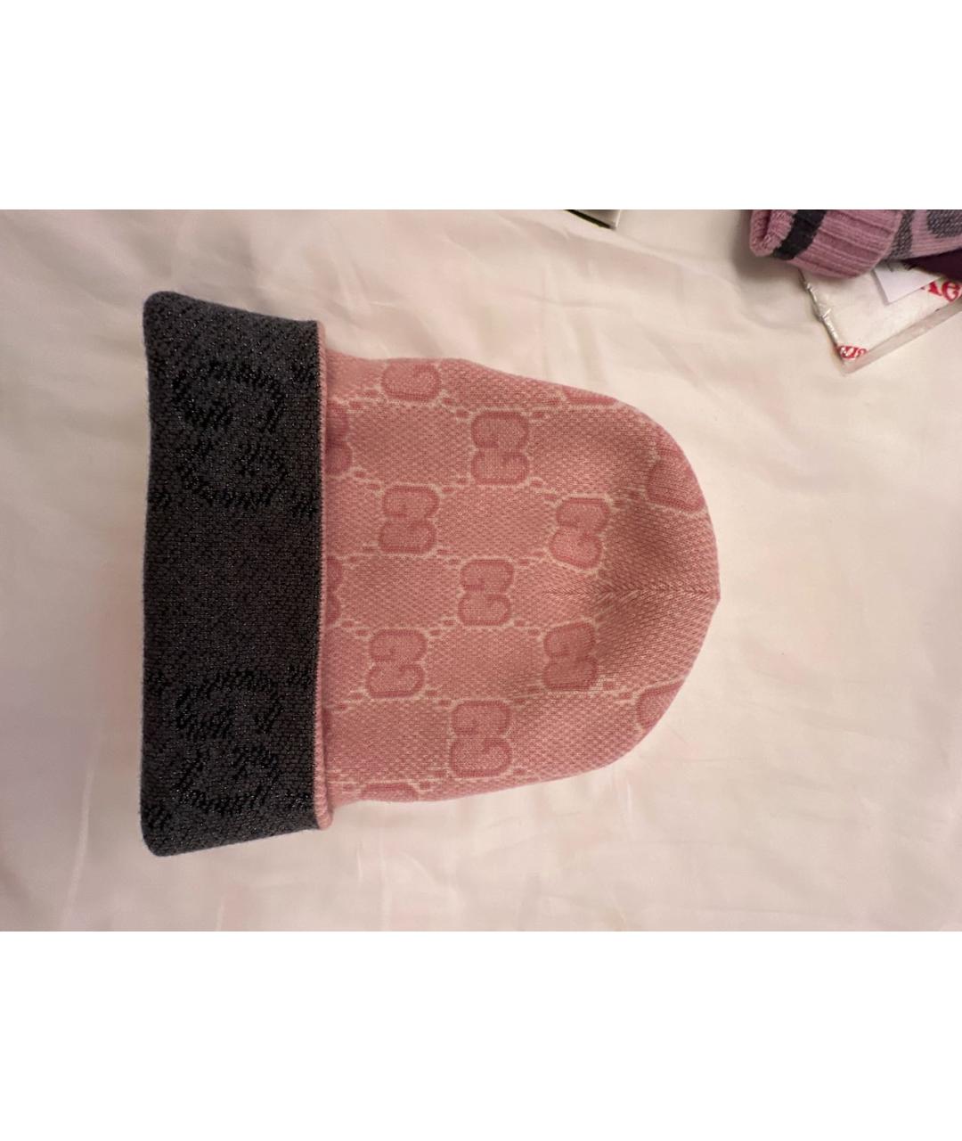 GUCCI Серая шерстяная шапка, фото 2