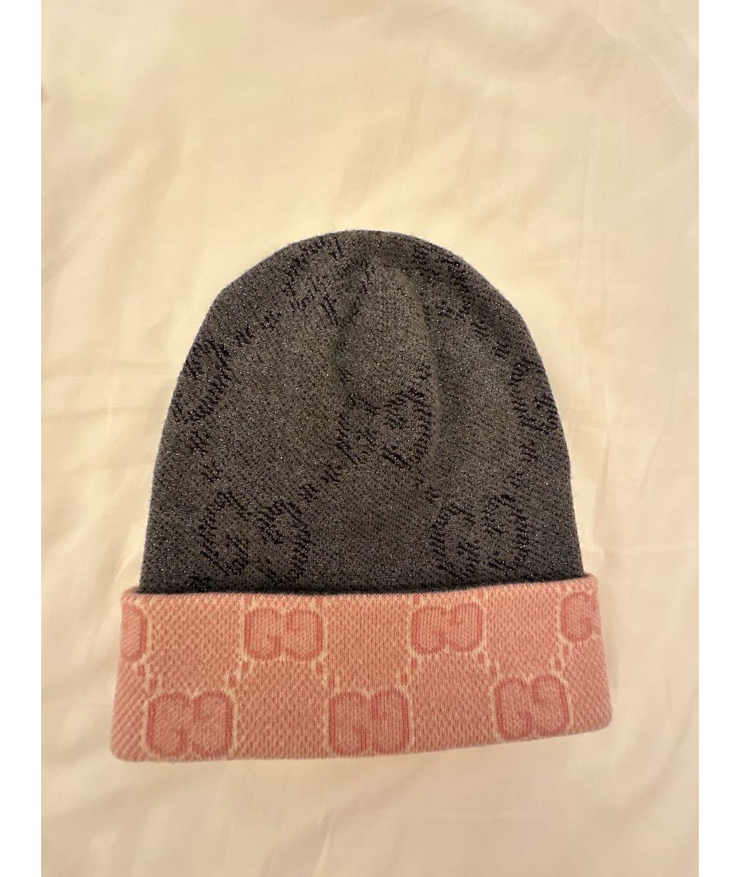 GUCCI Серая шерстяная шапка, фото 9