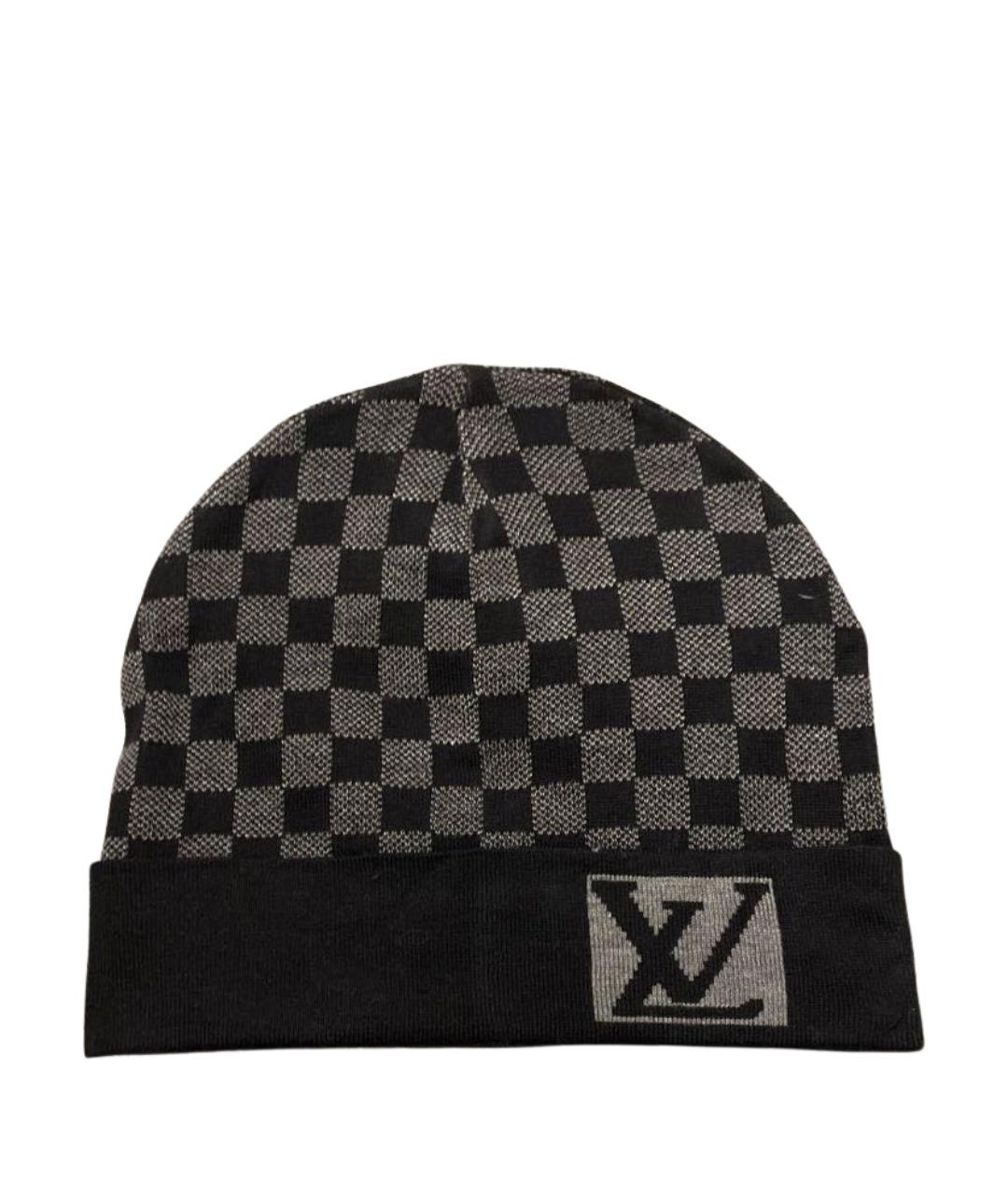 LOUIS VUITTON Антрацитовая кашемировая шапка, фото 1
