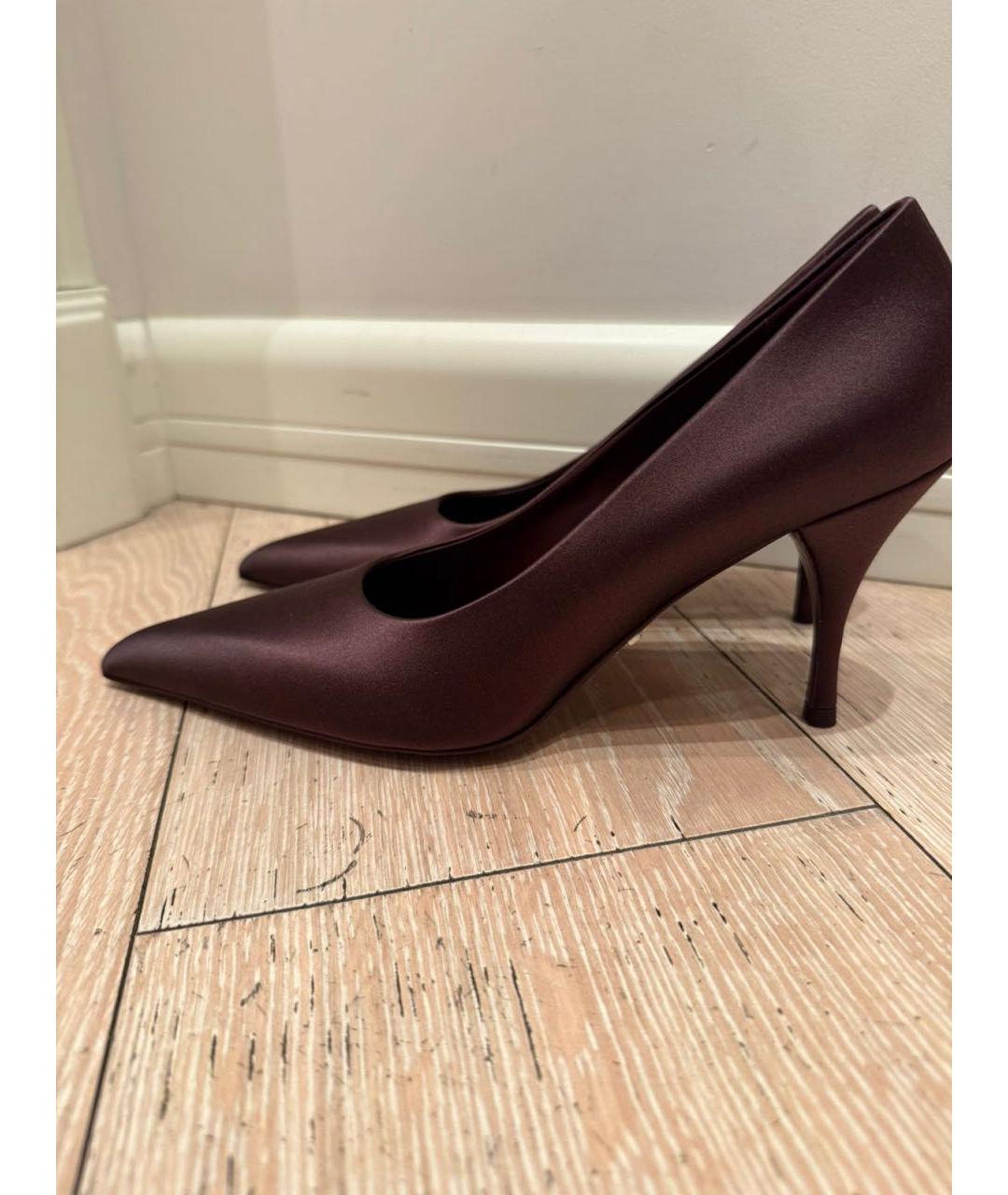 PRADA Коричневые текстильные туфли, фото 6