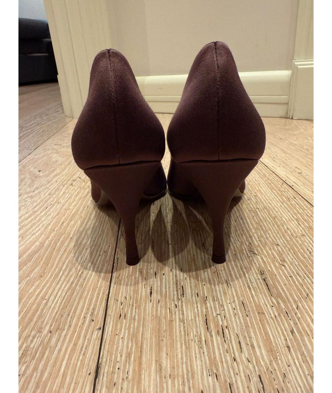 PRADA Коричневые текстильные туфли, фото 4