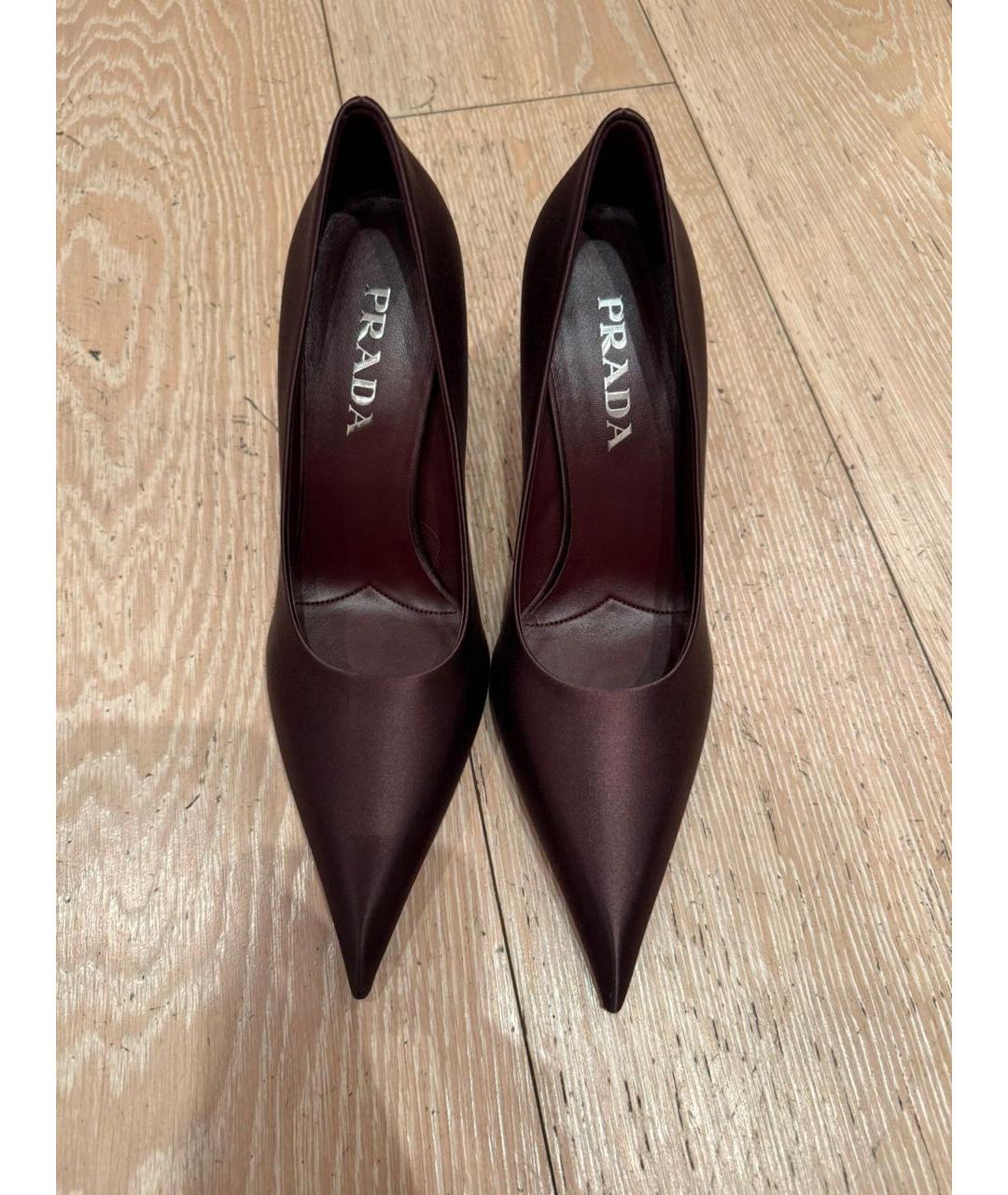 PRADA Коричневые текстильные туфли, фото 2