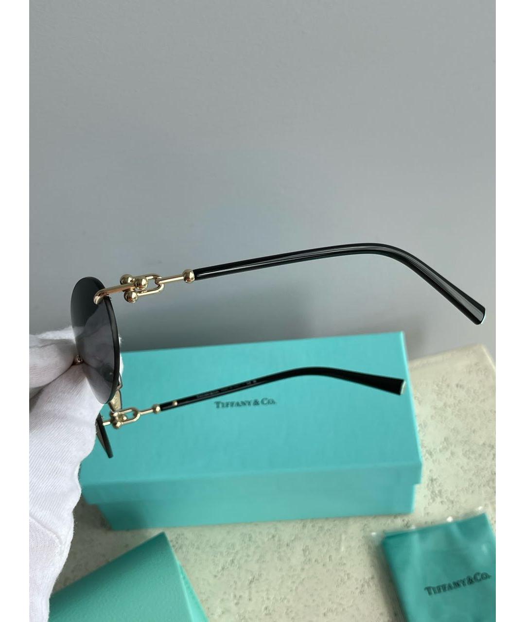 TIFFANY&CO Черные пластиковые солнцезащитные очки, фото 6