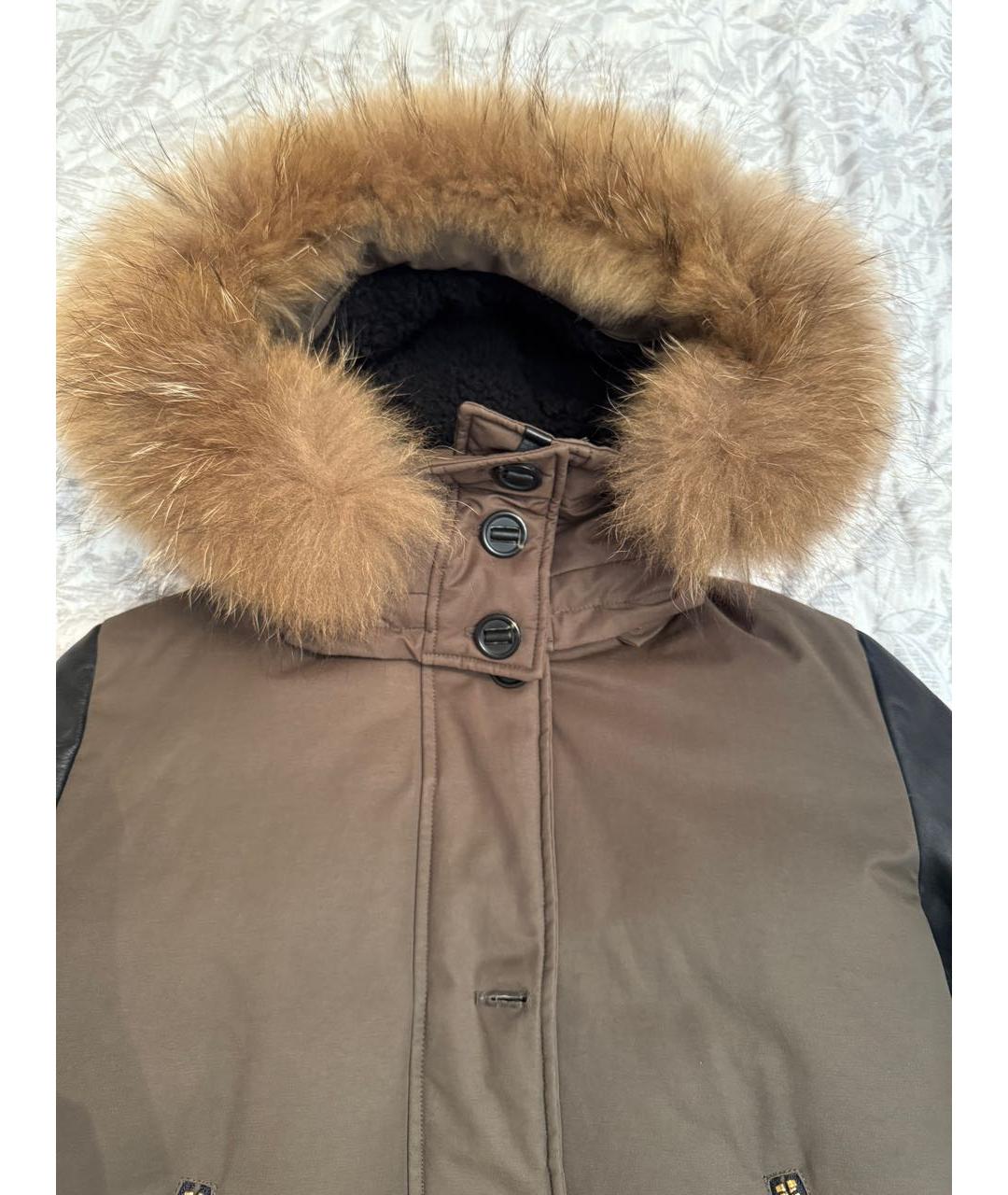 Mackage Хаки кожаная парка, фото 4