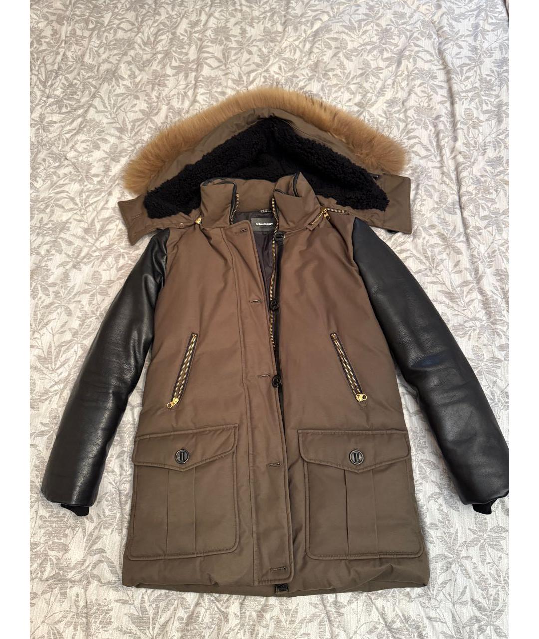 Mackage Хаки кожаная парка, фото 5