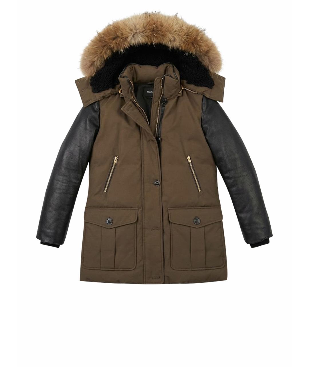 Mackage Хаки кожаная парка, фото 1