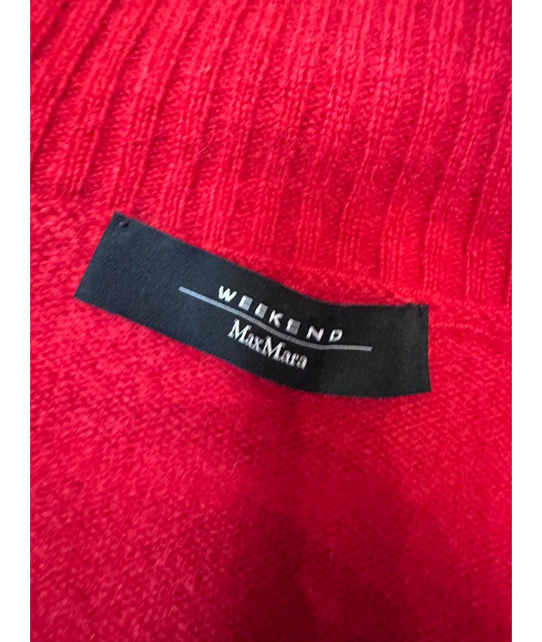 WEEKEND MAX MARA Красный кашемировый джемпер / свитер, фото 4